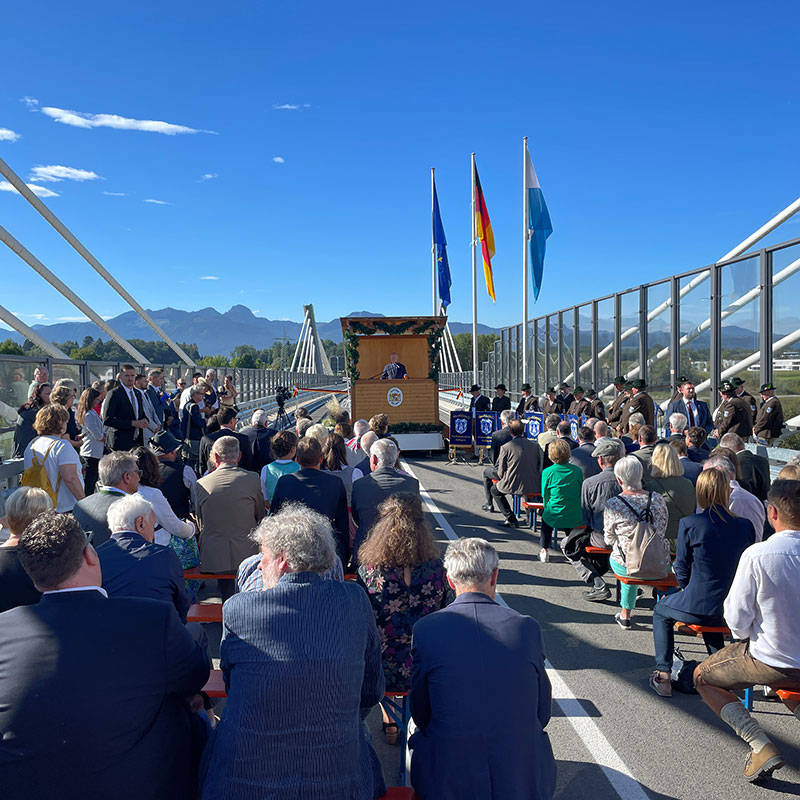 Eröffnung der Aicherpark Brücke